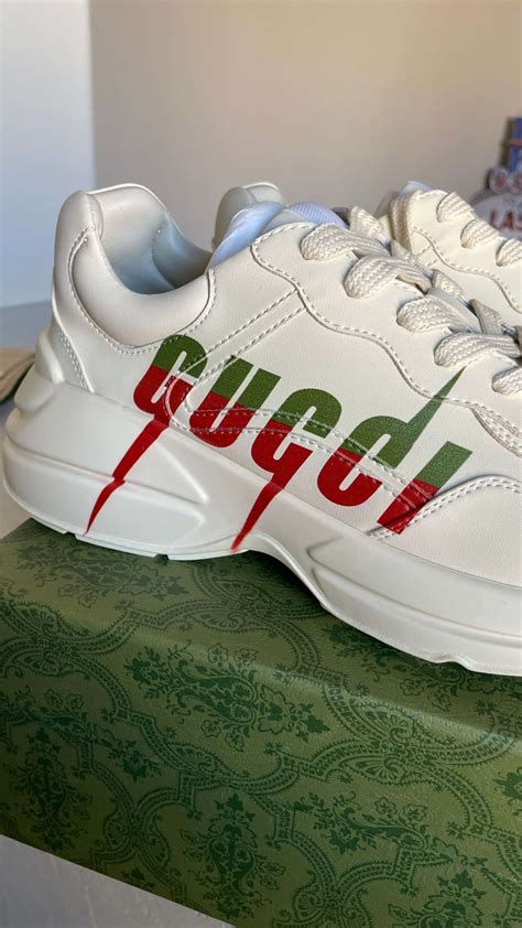 gucci sneakers red green